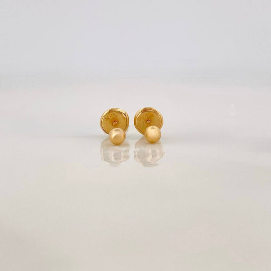 Topos Bola Lisa 0.4g / in / 3mm Oro Amarillo 18K