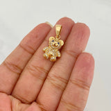 Dije Oso 3.55 g / 1 in Oro Amarillo 18K