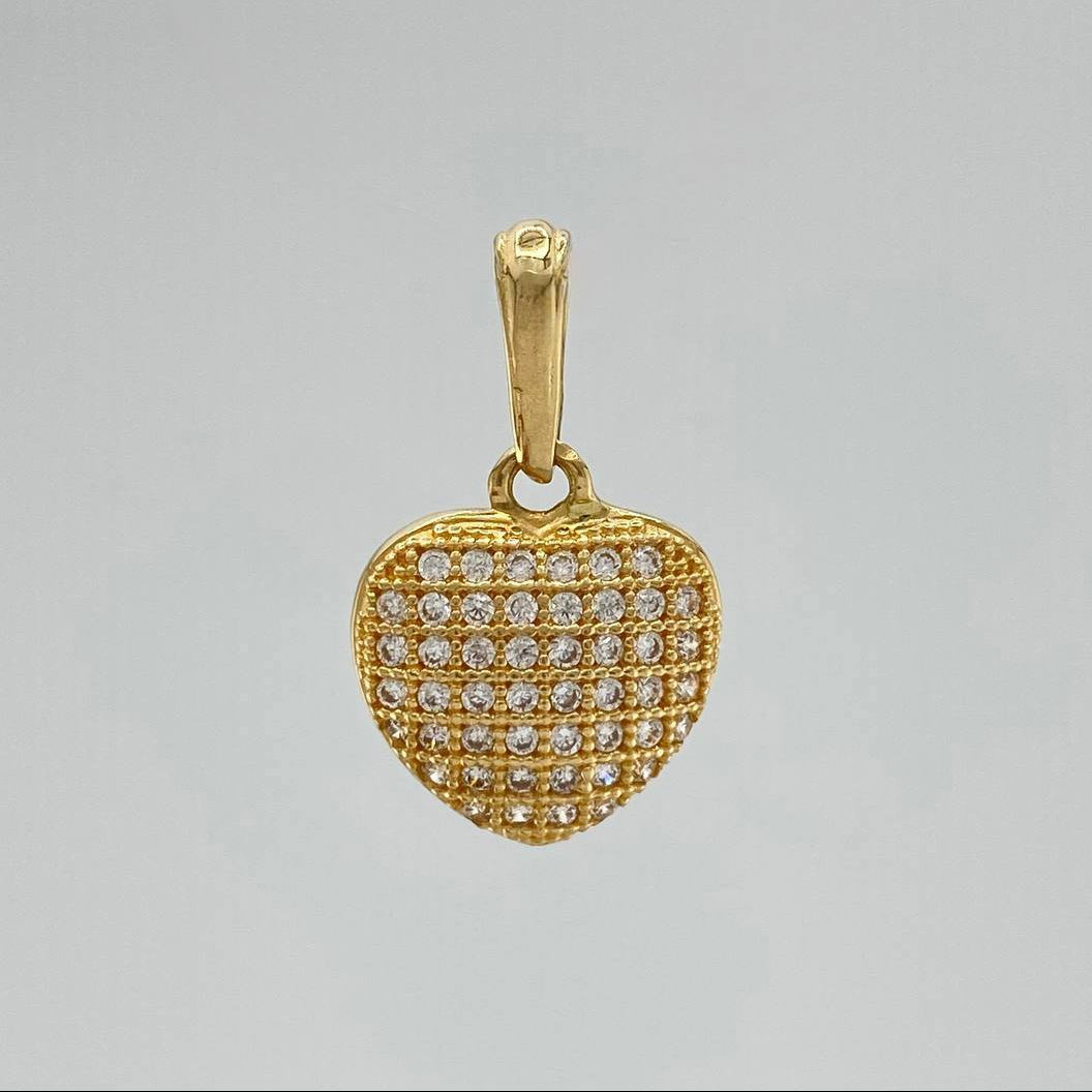 Dije Corazon 1.4 g / 3/4 in Oro Amarillo 18K