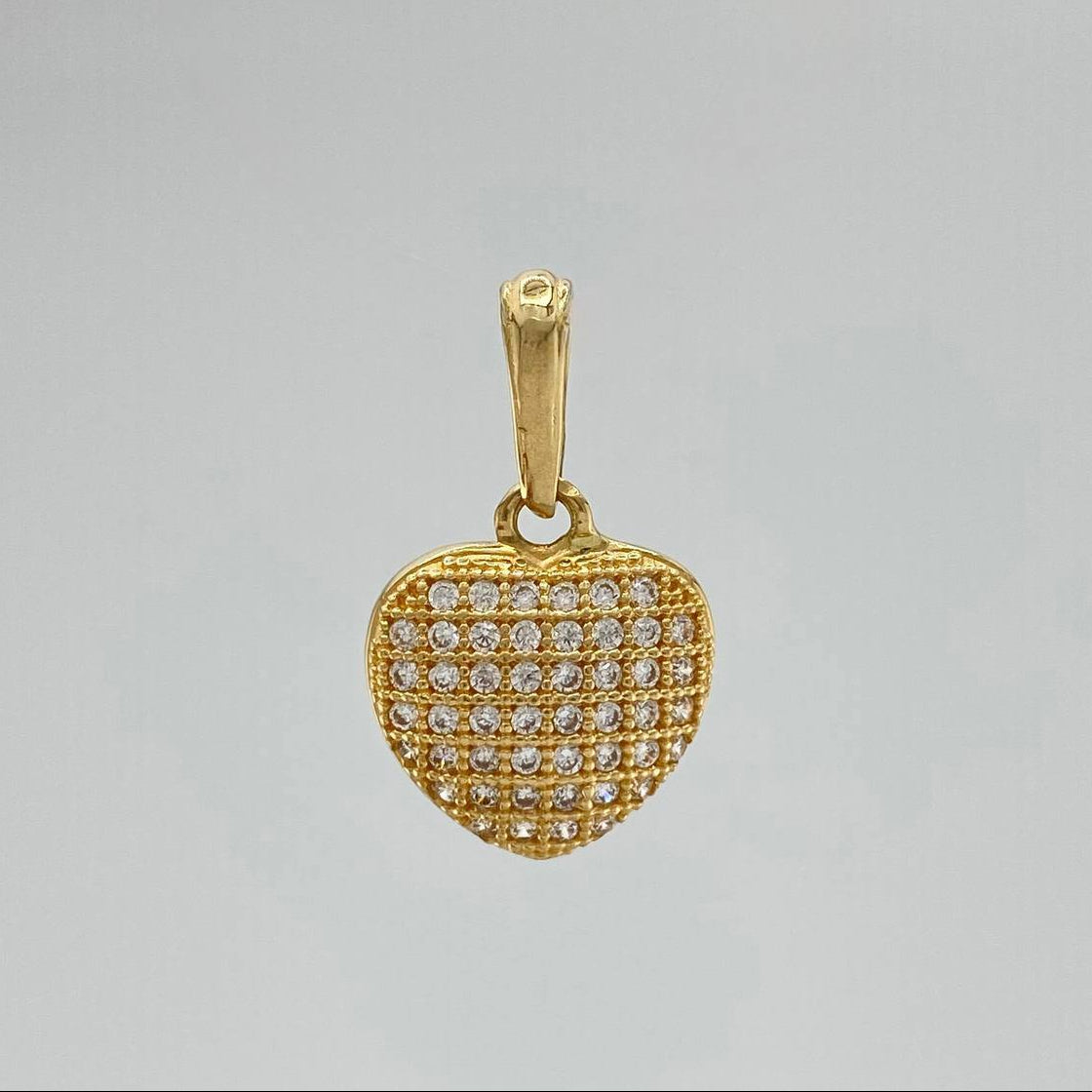 Dije Corazon 1.35 g / 3/4 in Oro Amarillo 18K