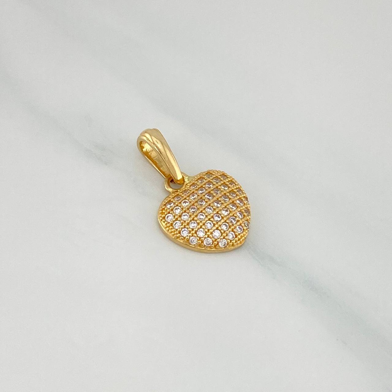 Dije Corazon 1.35 g / 3/4 in Oro Amarillo 18K