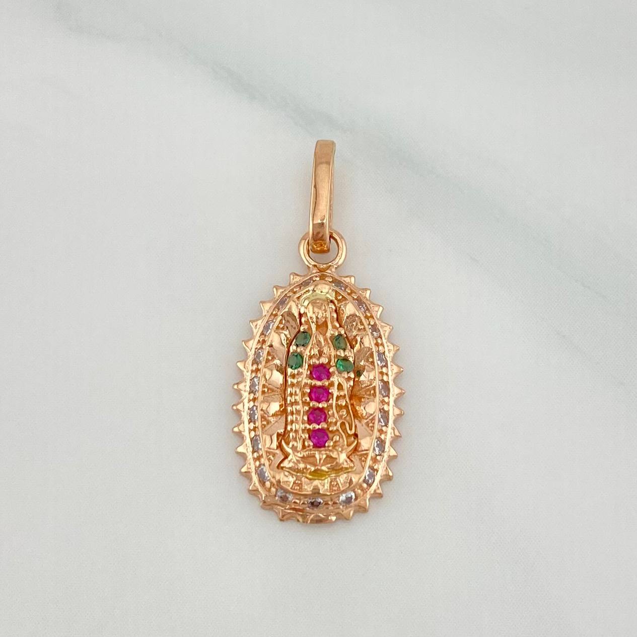Dije Virgen de Guadalupe 1.45 g / 1 in Oro Rosa 18K
