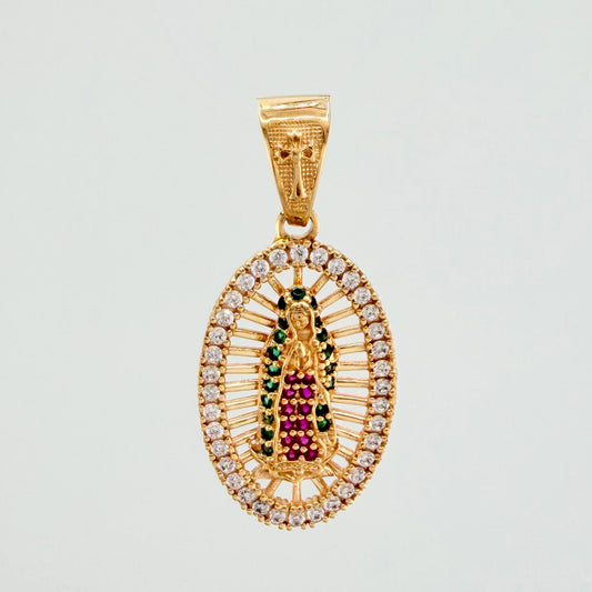 Dije Virgen de Guadalupe 3.55 g / 1 1/4 in Oro Amarillo 18K