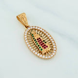 Dije Virgen de Guadalupe 3.55 g / 1 1/4 in Oro Amarillo 18K
