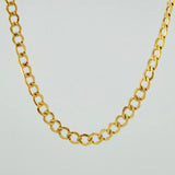 Cadena Cubana 9.45gr / 25 1/2 in / 4.31mm Oro Amarillo +1 18K $