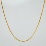 Cadena Franco 1.5gr / 17 3/4 in / 0.94mm Oro Amarillo +3 18K $