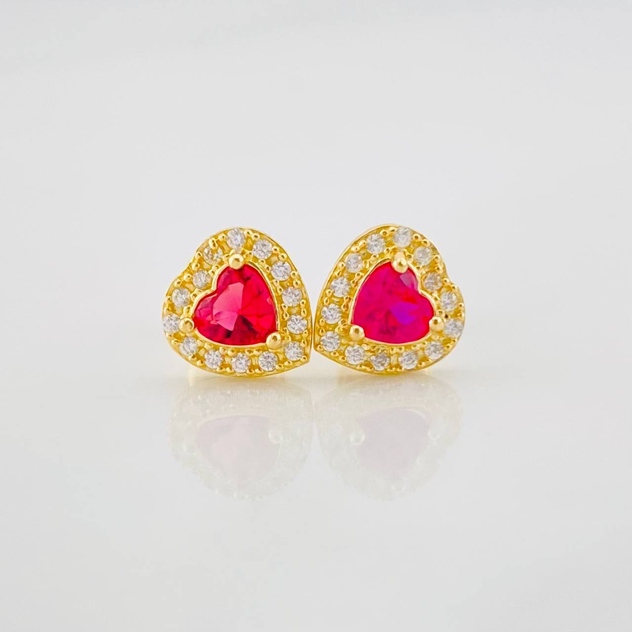 Topos Halo Corazón 1.3g / in / 7.7mm Oro Amarillo 18K