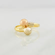 You and Me Ring 1.35g / Adjustable Three Golds 18K