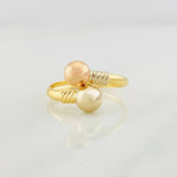 You and Me Ring 1.35g / Adjustable Three Golds 18K