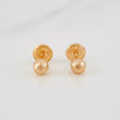 Topos Bola Diamantada 0.5g / in / 4mm Oro Rosa 18K