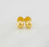 Topos Bola Lisa 0.5g / in / 5mm Oro Amarillo 18K
