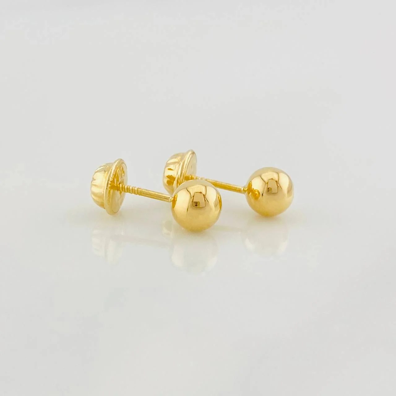 Topos Bola Lisa 0.5g / in / 5mm Oro Amarillo 18K