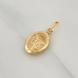 Pendant Saint Michael the Archangel 0.65 g / 3/4 in Yellow Gold 18K