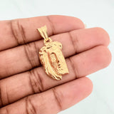 Dije Rostro Cristo 2.7 g / 1 1/4 in Oro Amarillo 18K