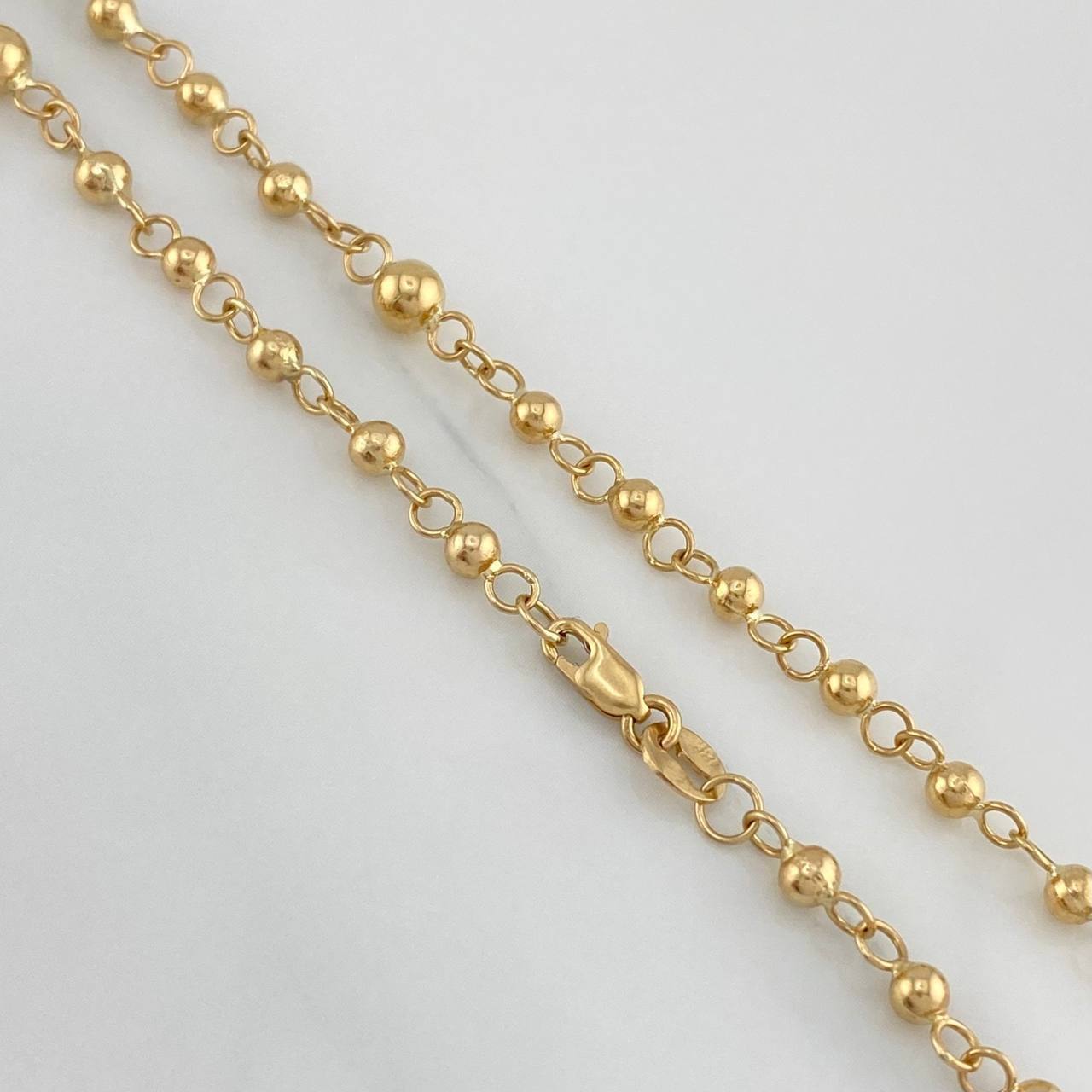 Rosario Virgen Milagrosa 6.5 g / 18 1/4 in / 4mm-3 mm Oro Amarillo 18K