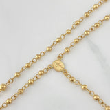 Rosario Virgen Milagrosa 6.4 g / 18 1/4 in / 4mm-3 mm Oro Amarillo 18K