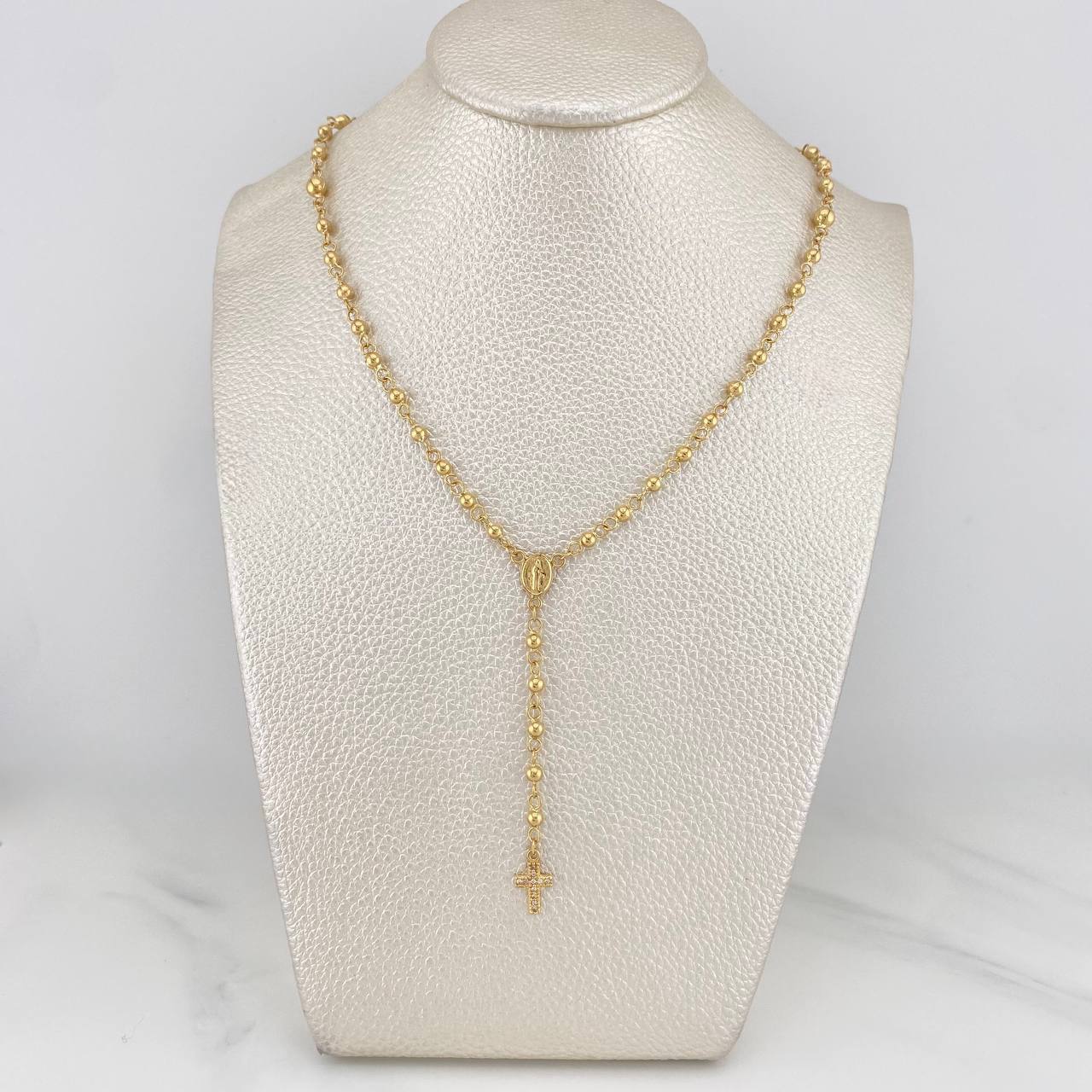 Rosario Virgen Milagrosa 6.4 g / 18 1/4 in / 4mm-3 mm Oro Amarillo 18K