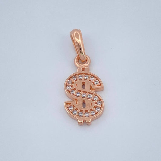 Dije Signo Peso 1.4gr / 3/4 in / Oro Rosa 18K $