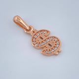 Dije Signo Peso 1.4gr / 3/4 in / Oro Rosa 18K $