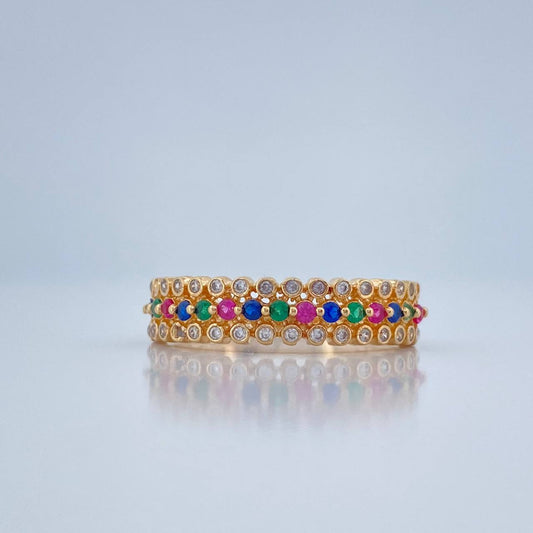 Anillo Carril 2.75gr / T8 / Oro Amarillo 18K $