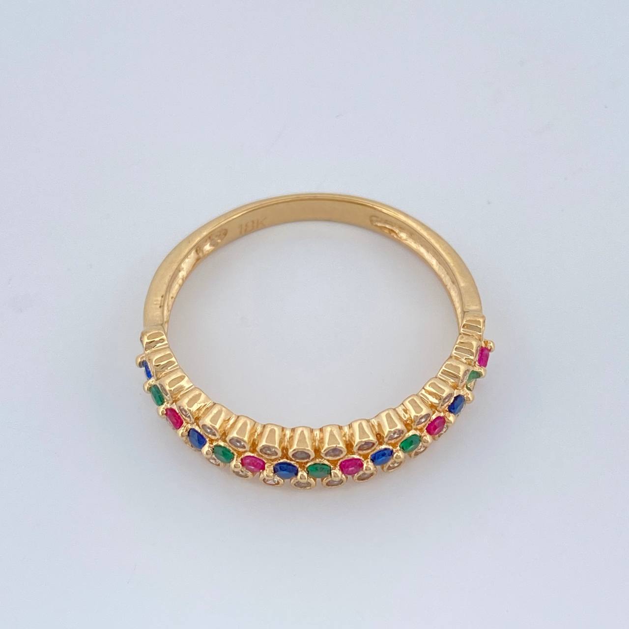 Anillo Carril 2.75gr / T8 / Oro Amarillo 18K $
