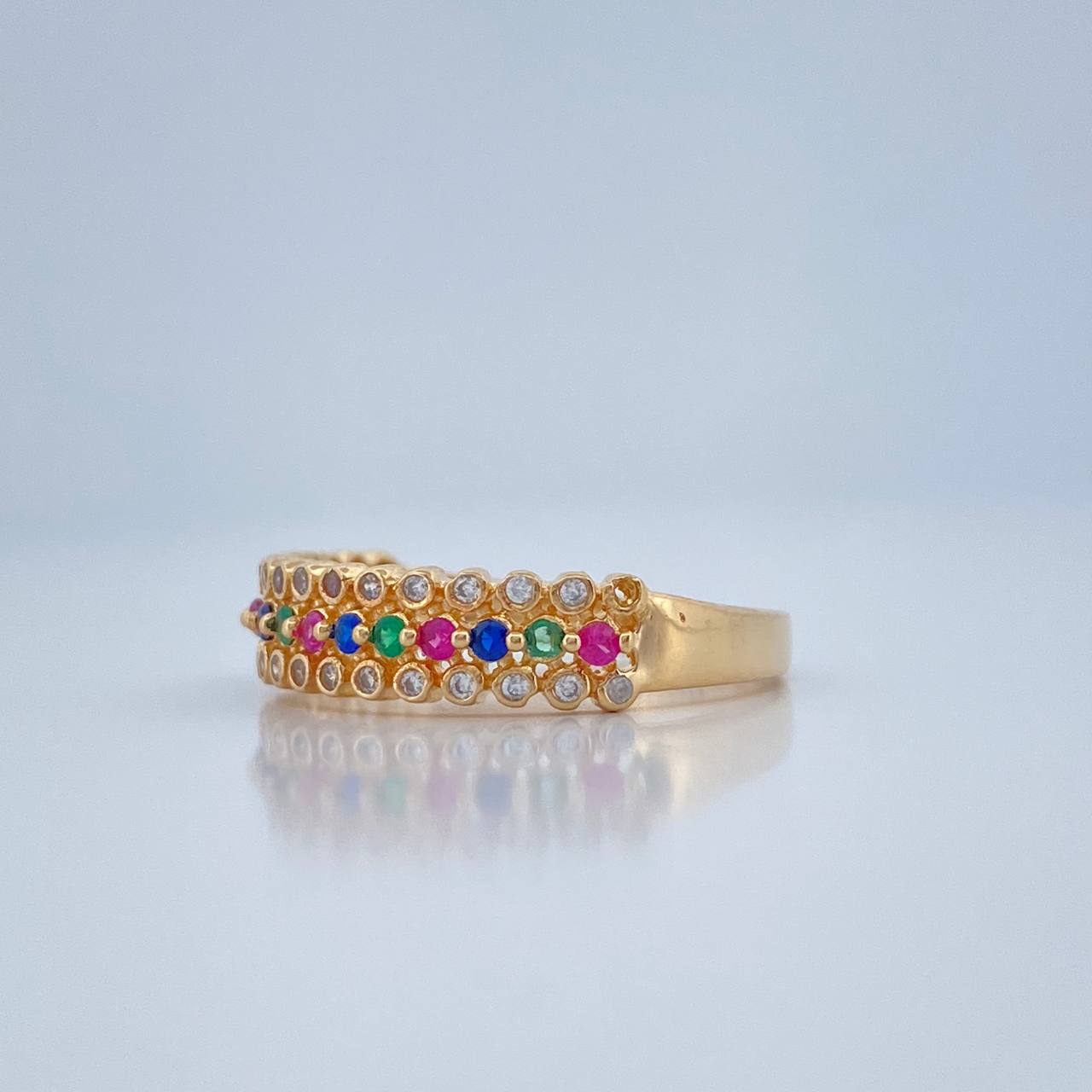 Anillo Carril 2.75gr / T8 / Oro Amarillo 18K $