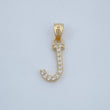 Dije J 0.6gr / 3/4 in / Oro Amarillo 18K $