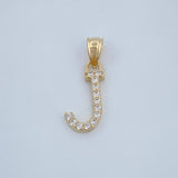 Dije J 0.6gr / 3/4 in / Oro Amarillo 18K $