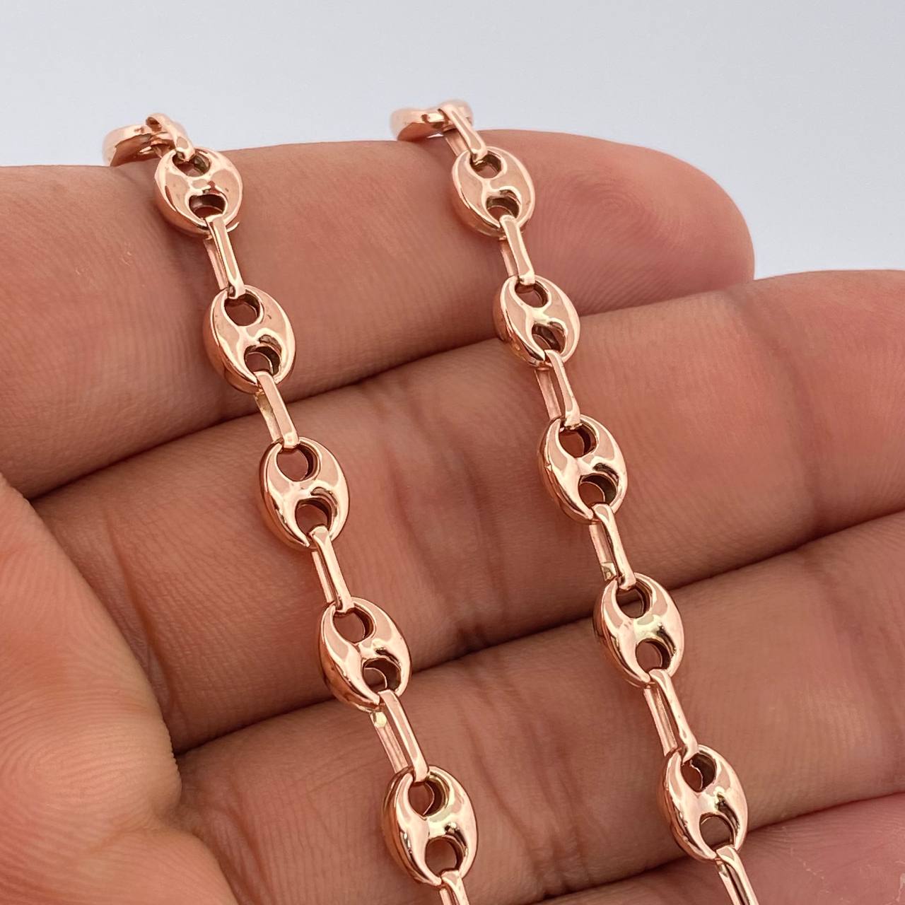 Cadena GC 10.7gr / 22 3/4 in / 5mm Oro Rosa 18K $