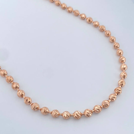 Cadena Militar 29.5gr / 26 1/4 in / Oro Rosa 18K $