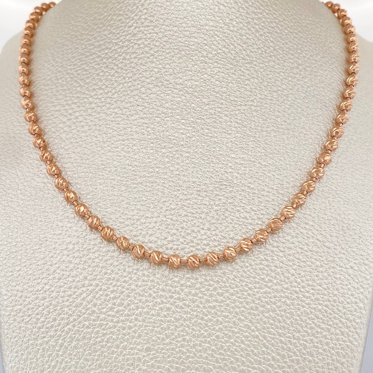 Cadena Militar 29.5gr / 26 1/4 in / Oro Rosa 18K $