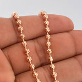 Cadena Militar 29.5gr / 26 1/4 in / Oro Rosa 18K $