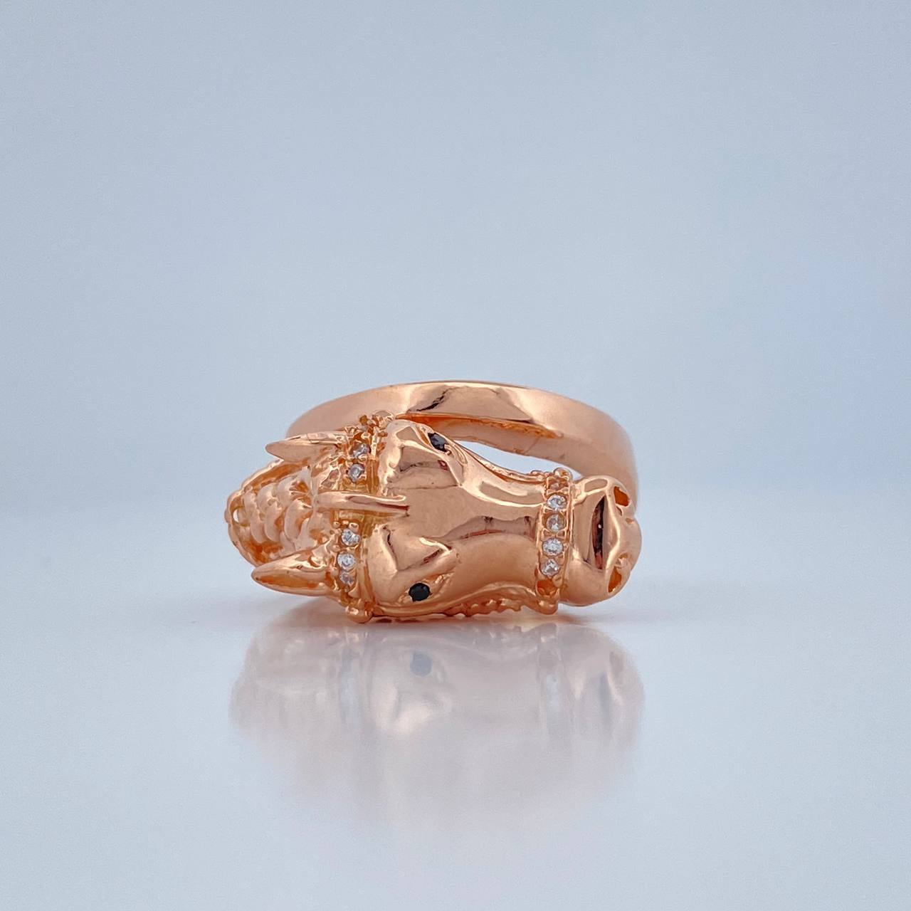 Anillo Caballo 10.25gr / T7 / Oro Rosa 18K $