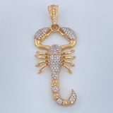 Dije Escorpion 6.1gr / 2 in / Dos Oros Amarillo Blanco 18K $