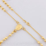 Rosary Miraculous Virgin 5.75g / 20 in / 3mm Yellow Gold 18K