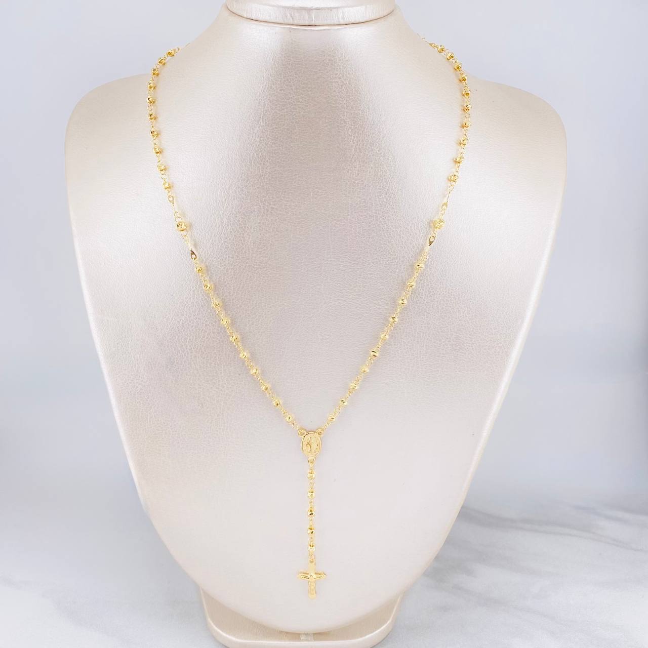 Miraculous Virgin Rosary 6.25g / 20 in / 3mm Yellow Gold 18K