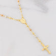 Rosary Miraculous Virgin 6.4g / 20 in / 3mm Three Golds 18K