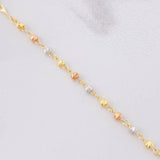Miraculous Virgin Rosary 6.1g / 20 in / 3mm Three Golds 18K