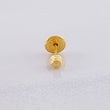 Single Diamond Cut Bead Stud 0.2g / in / 3mm Yellow Gold 18K