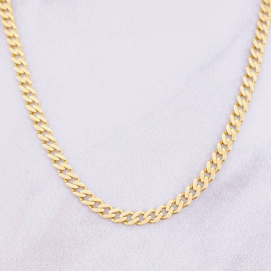 Cadena Cubana Infinito 8g / 18 in / 3.8mm Oro Amarillo 18K