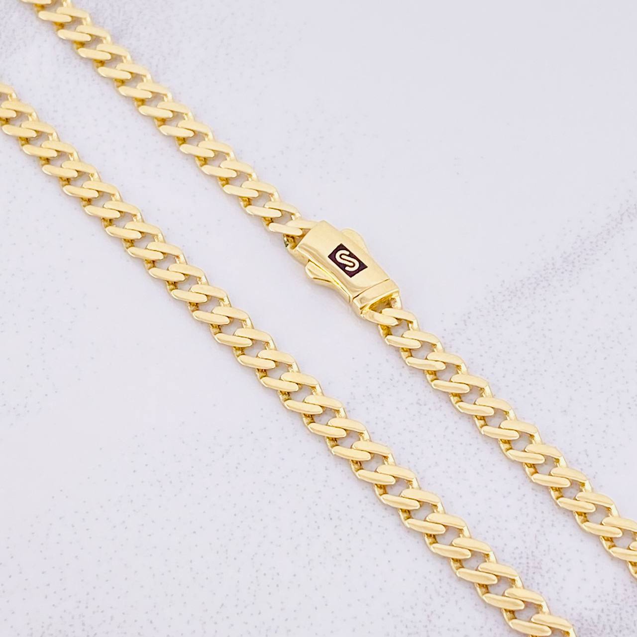 Cadena Cubana Infinito 8g / 18 in / 3.8mm Oro Amarillo 18K