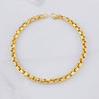 Venetian Bracelet Square 6.55g / 8 1/2 in / 4.4mm Yellow Gold 18K