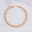 Venetian Bracelet Square 6.4g / 8 1/2 in / 4.3mm Rose Gold 18K