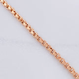 Venetian Bracelet Square 6.4g / 8 1/2 in / 4.3mm Rose Gold 18K
