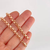 Venetian Bracelet Square 6.35g / 8 1/2 in / 4.3mm Rose Gold 18K