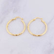 Candongas Megan 1.85g / 1 1/4 in Oro Amarillo 18K