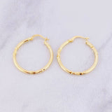 Candongas Megan 1.85g / 1 1/4 in Oro Amarillo 18K