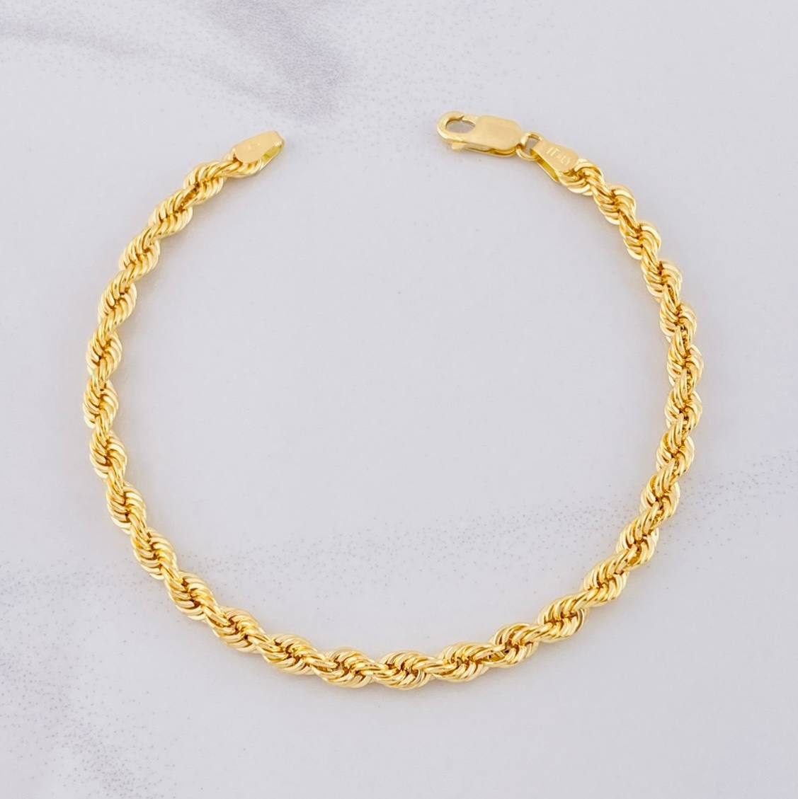Pulso Lazo 5g / 8 in / 4.3mm Oro Amarillo 18K