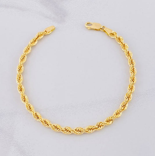 Pulso Lazo 5.05g / 8 in / 4.3mm Oro Amarillo 18K