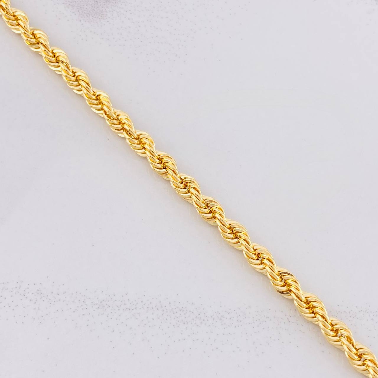 Rope Bracelet 5.05g / 8 in / 4.3mm Yellow Gold 18K